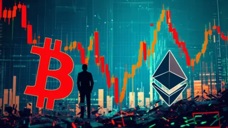 Crypto market plummets 20% amid global financial downturn