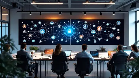 Modern open office ai agents automation node diagrams security